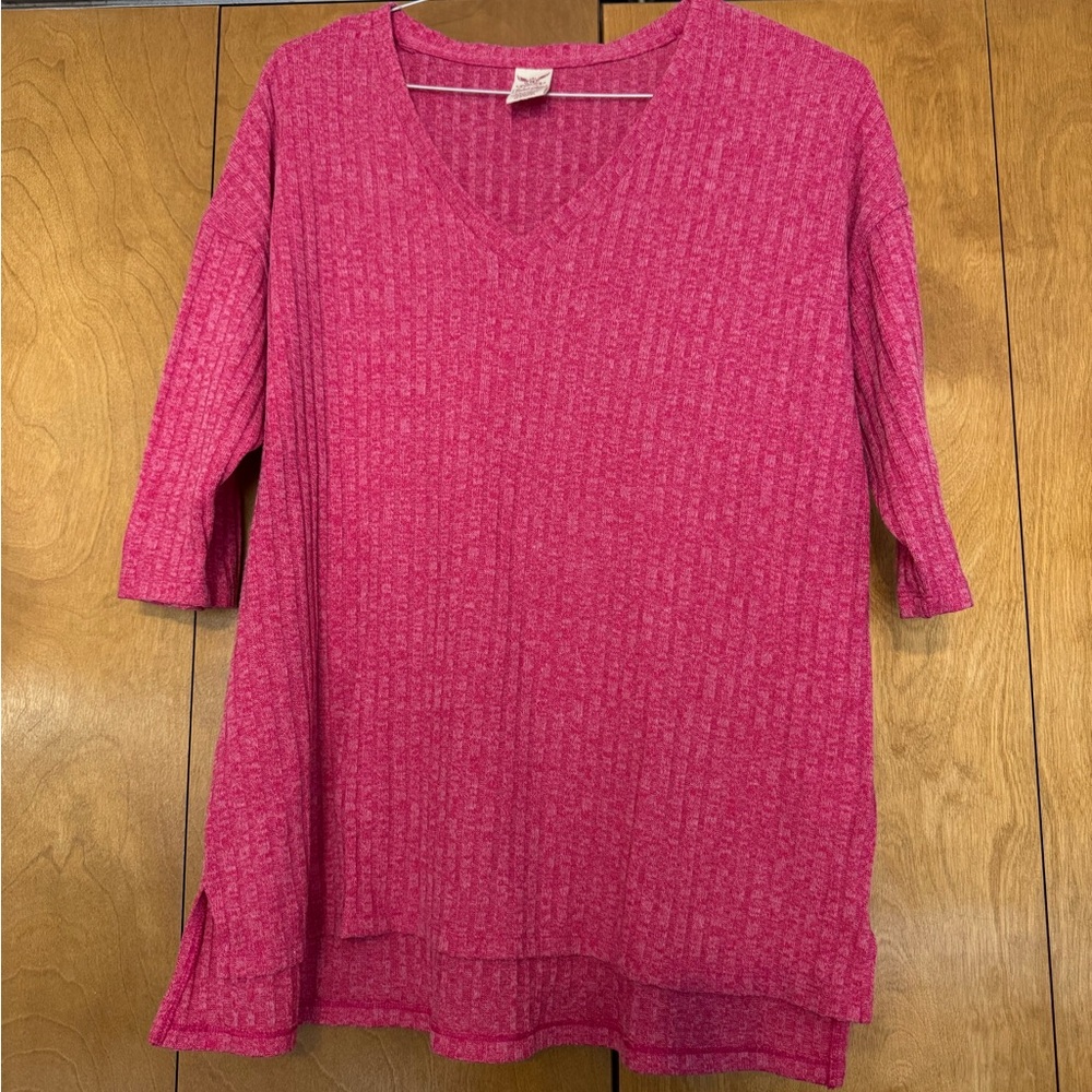 CLEARANCE Faded Glory Pink Knit Top